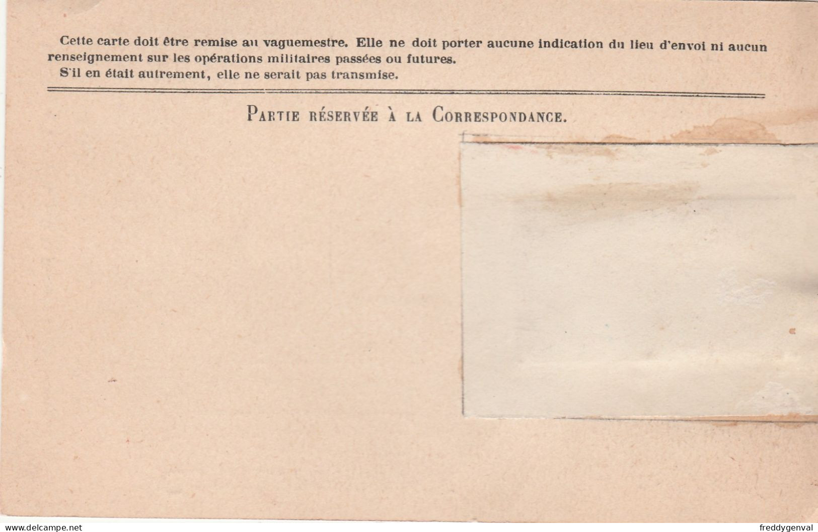 FRANCE CORRESPONDANCE DES ARMEES DE LA REPUBLIQUE  MODELE A - Other & Unclassified