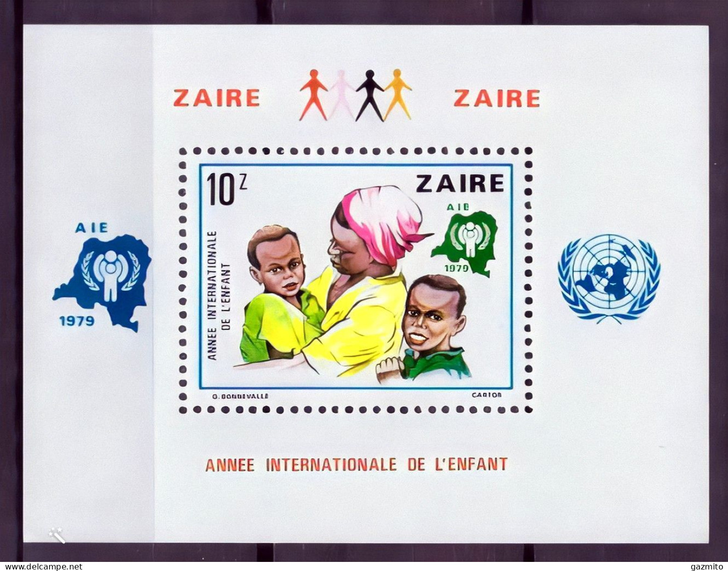 Zaire 1979, Year Of The Child, Block - Unused Stamps