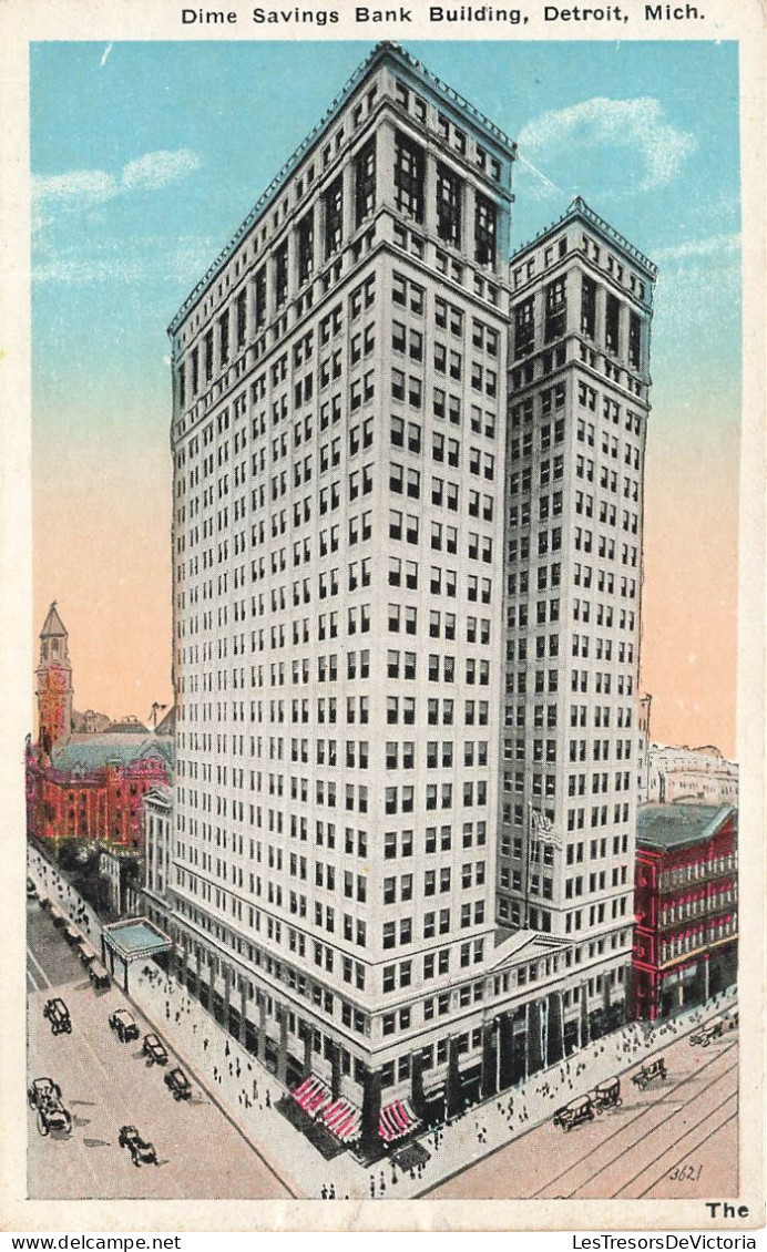 ETATS-UNIS - Michigan - Detroit - Dime Savings Bank Building - Carte Postale Ancienne - Detroit