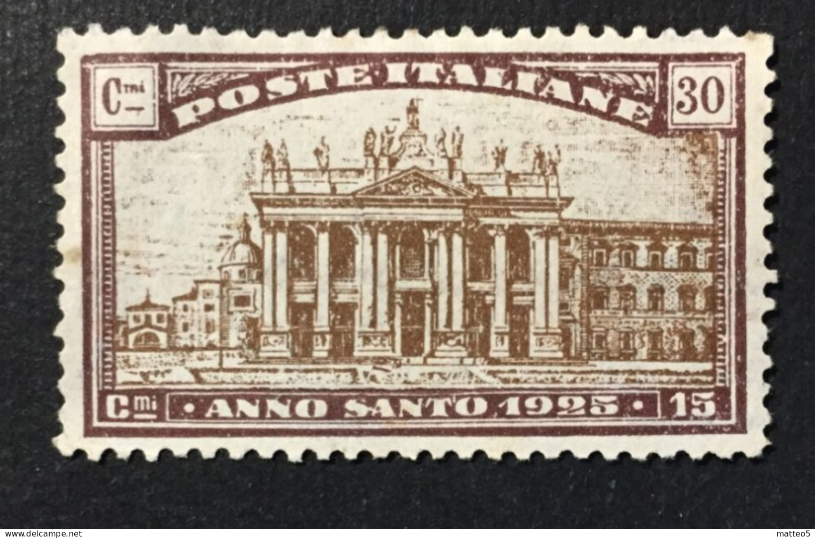 1924 - Italia Regno - Anno Santo 1925 - Saint Jhon Lateran - Unused ( Mint Hinged ) - A1 - Nuovi