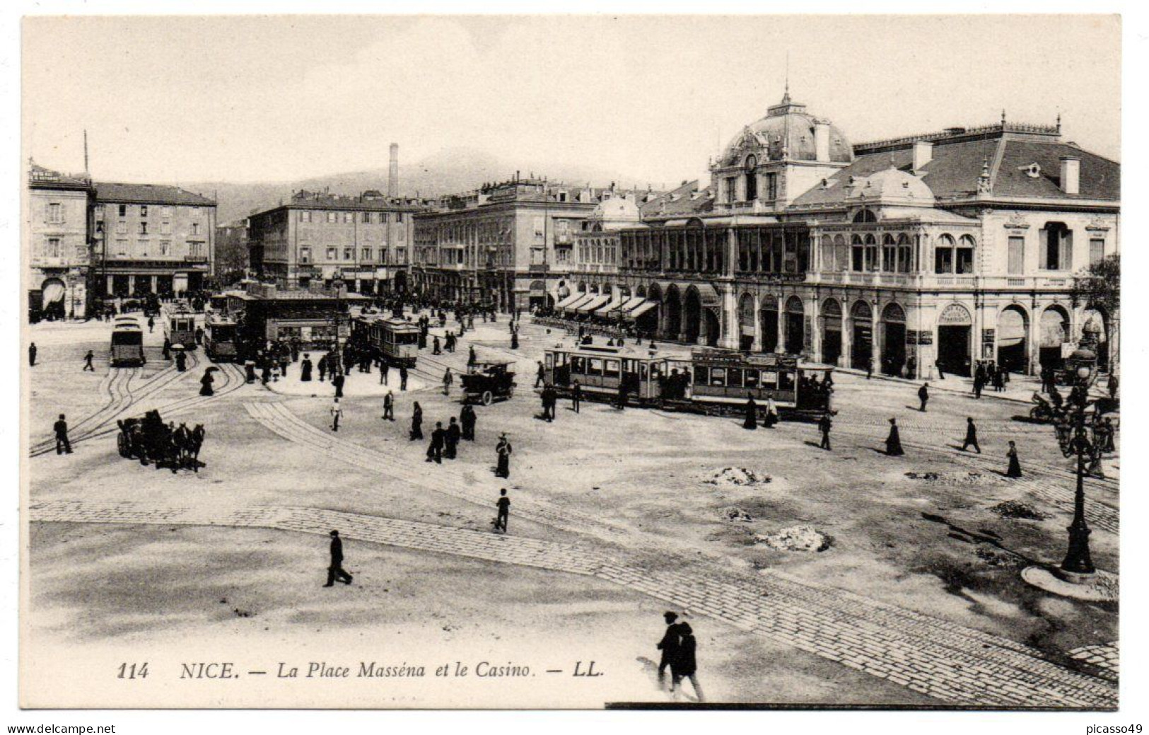 Alpes Maritimes , Nice , La Place Masséna Et Le Casino - Plazas