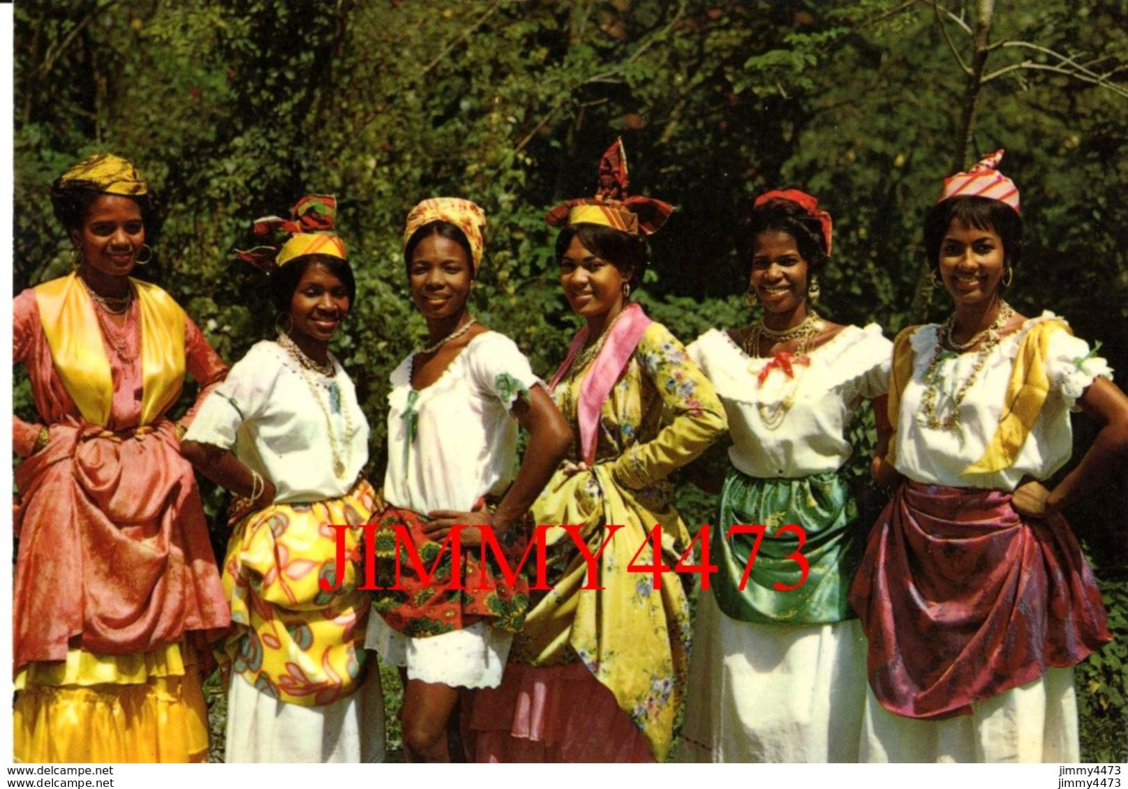 CPM - MARTINIQUE - Coiffures Antillaises ( Groupe Folklorique Martiniquais + Texte Au Dos ) N° 203 - Félix ROSE-ROSETTE - Costumes