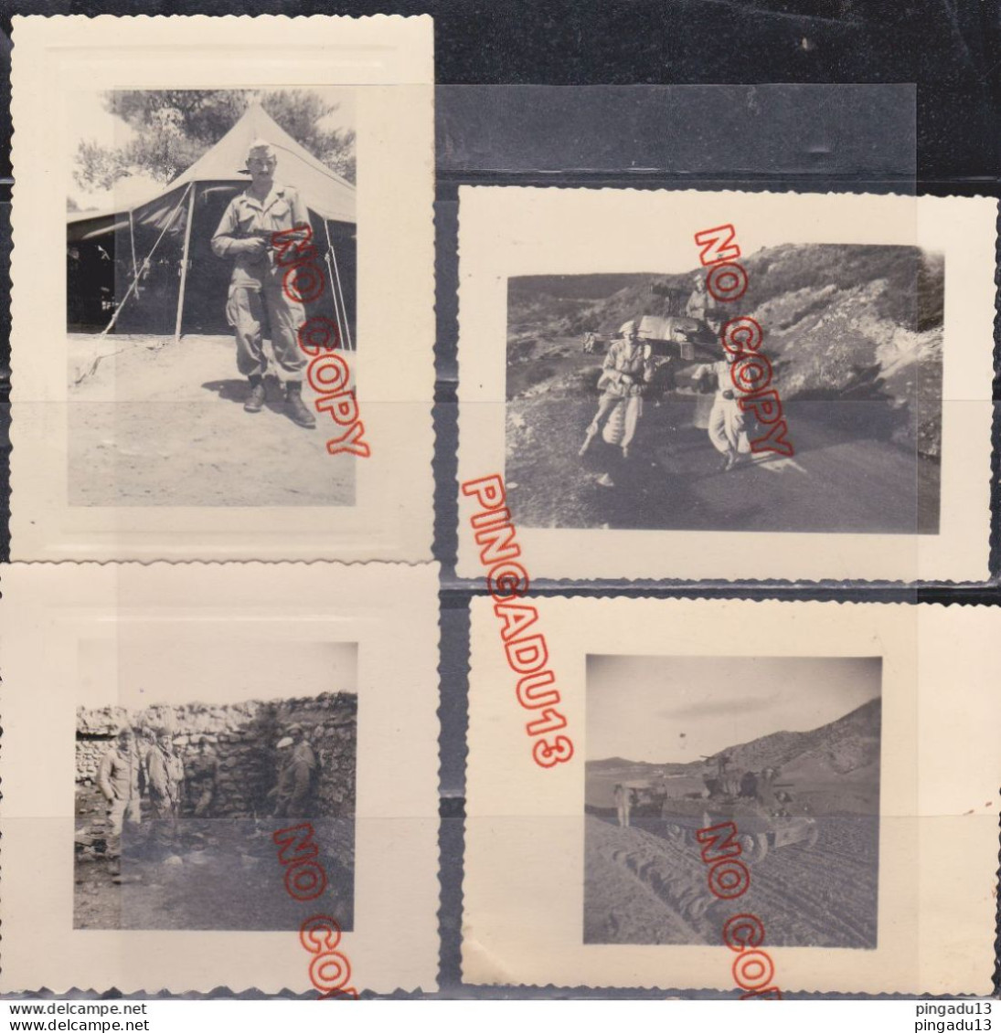 Fixe Guerre Algérie Archive Appelé Bouira 19 E RCC Chasseur à Cheval Années 1957-1958 Lot 36 Photos - Guerre, Militaire