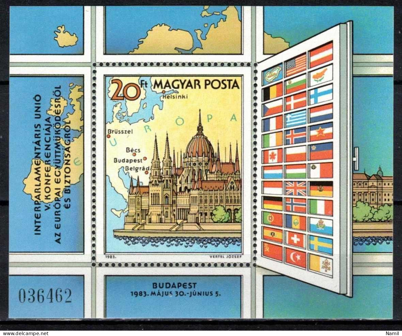 ** Hongrie 1983 Mi 3610 - Bl.163 (Yv BF 166), (MNH)** - Ongebruikt