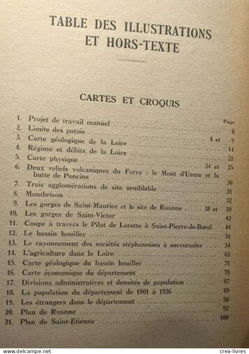 Petite Géographie Du Département De La Loire - Non Classés