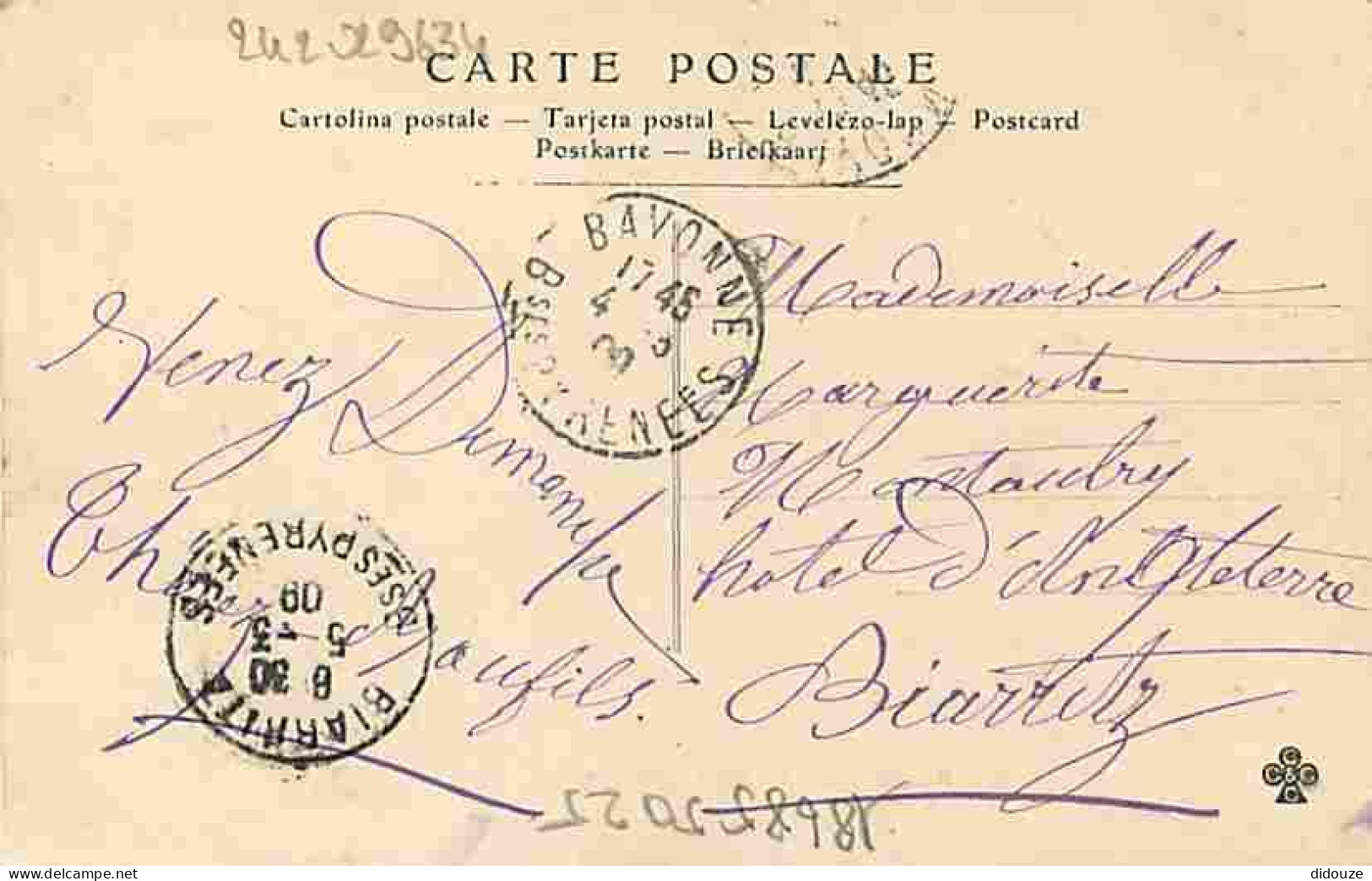 64 - Bayonne - Le Pont Marengo - Animée - Oblitération Ronde De 1909 - CPA - Voir Scans Recto-Verso - Bayonne