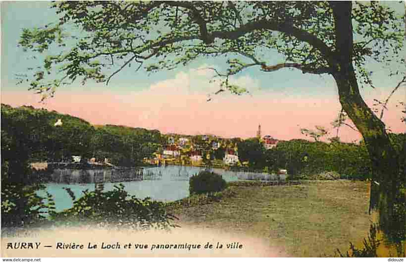 56 - Auray - Rivière Le Loch Et Vue Panoramique De La Ville - Colorisée - CPA - Voir Scans Recto-Verso - Auray