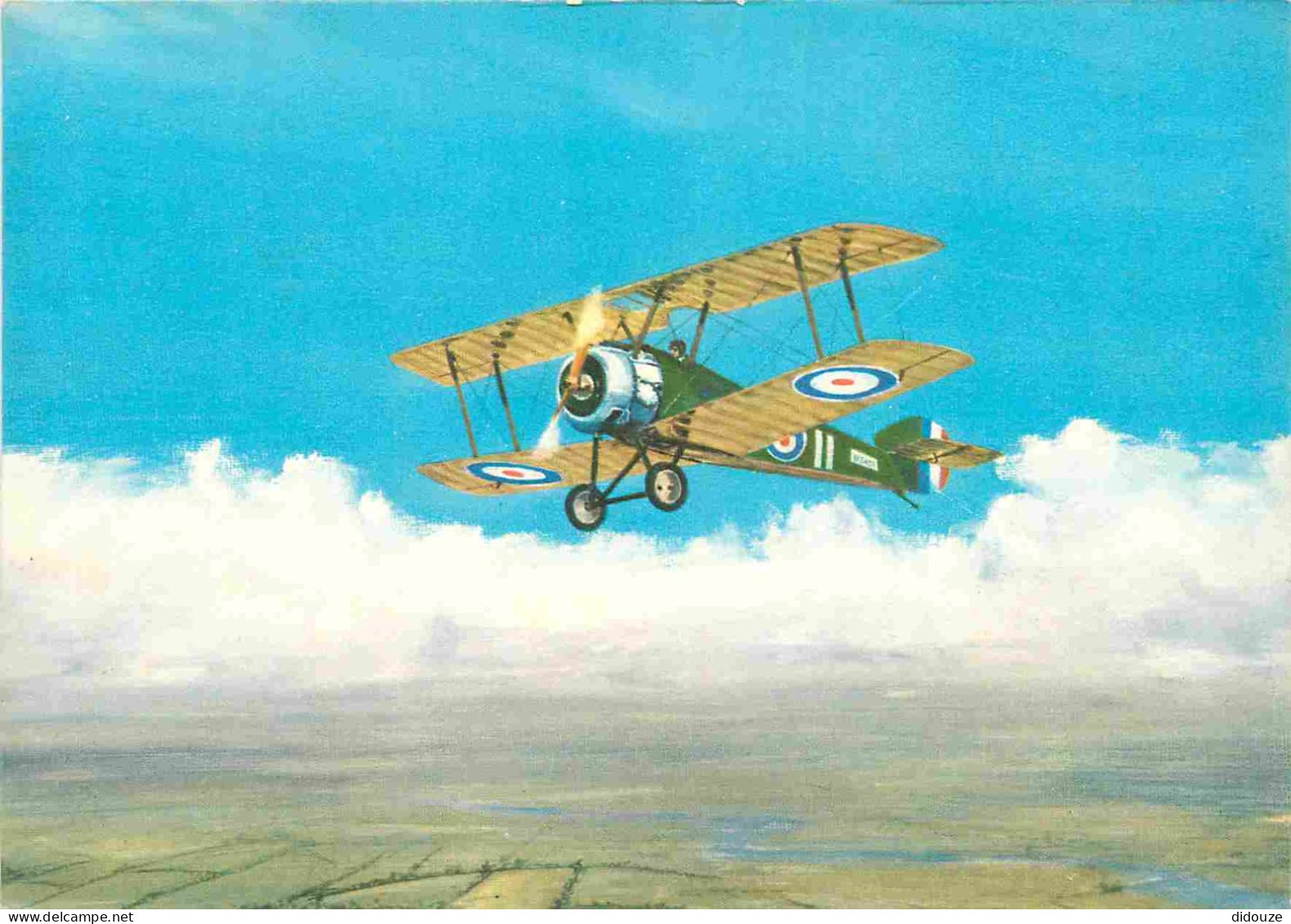 Aviation - Avions - Sopwith Camel Of No 3 Squadron R.A.F. From A Painting By Thomas Fishburn - Art Peinture - CPM - Cart - 1914-1918: 1st War