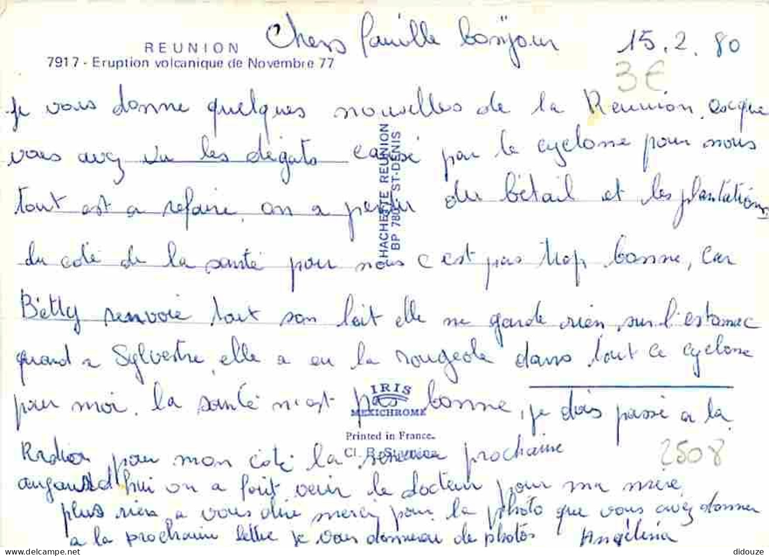 La Réunion - Le Piton De La Fournaise - Eruption De La Fournaise - Novembre 77 - Volcanologie - CPM - Voir Scans Recto-V - Otros & Sin Clasificación