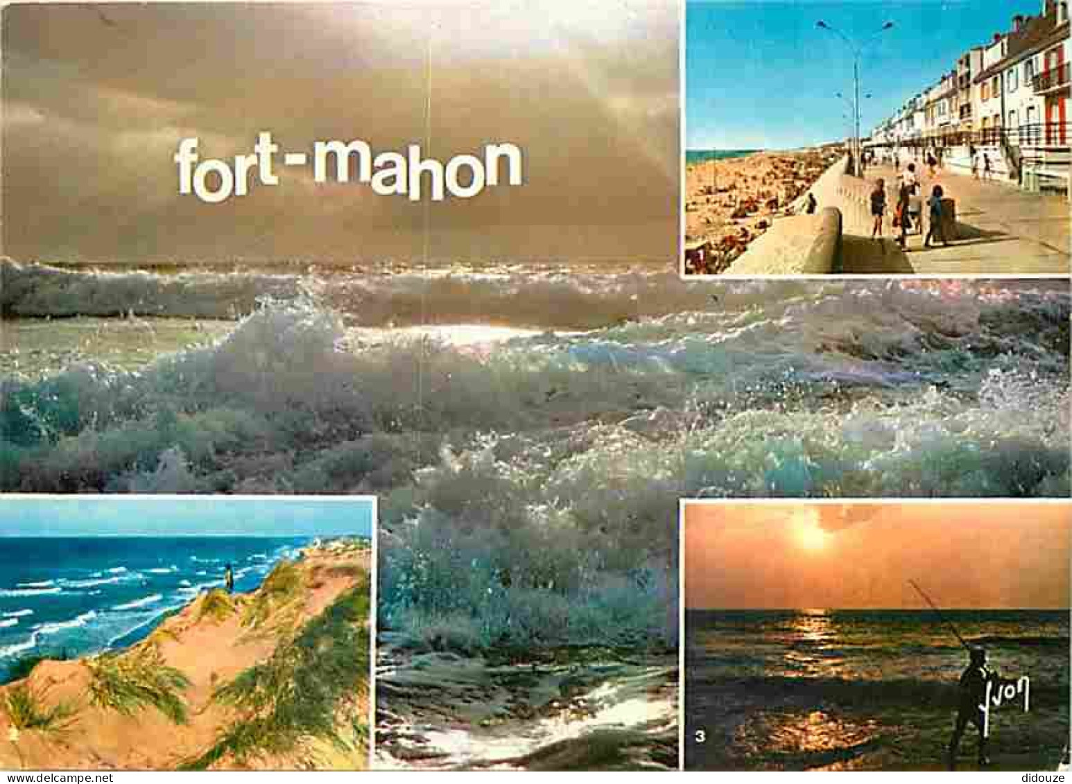 80 - Fort Mahon - Multivues - Plage - Flamme Postale - CPM - Voir Scans Recto-Verso - Fort Mahon