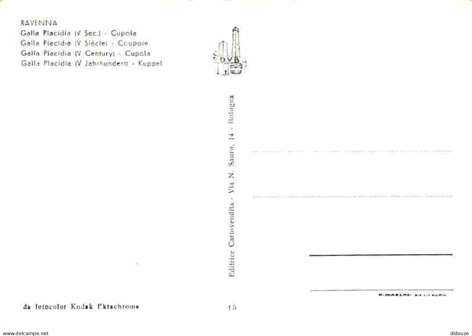 Art - Peinture Religieuse - Ravenna - Galla Placidia - Coupole - CPM - Voir Scans Recto-Verso - Schilderijen, Gebrandschilderd Glas En Beeldjes