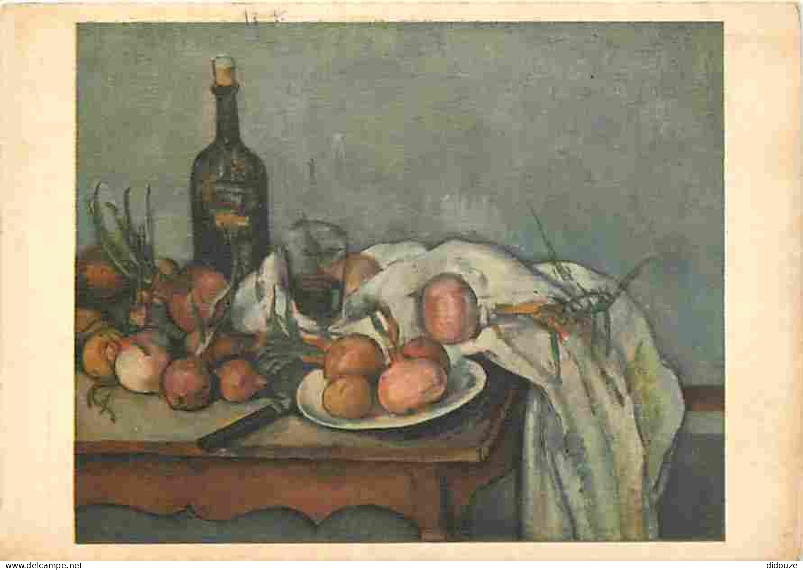 Art - Peinture - Paul Cézanne - Nature Morte Aux Oignons - CPM - Voir Scans Recto-Verso - Pintura & Cuadros