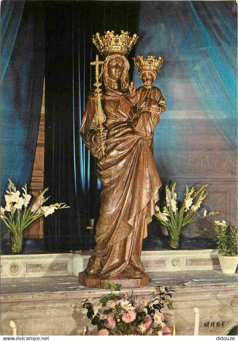 62 - Boulogne Sur Mer - Intérieur De La Cathédrale Notre Dame - Vierge à L'Enfant - Sculpture Bois - Art Religieux - CPM - Boulogne Sur Mer