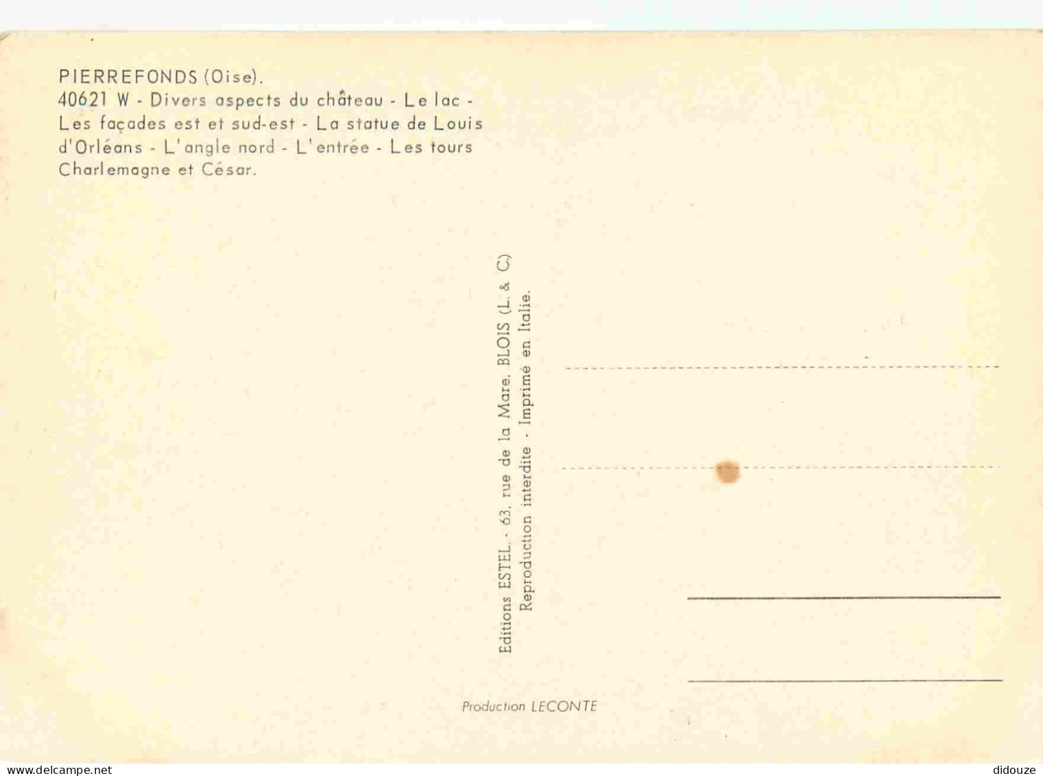 60 - Pierrefonds - Multivues - CPM - Voir Scans Recto-Verso - Pierrefonds