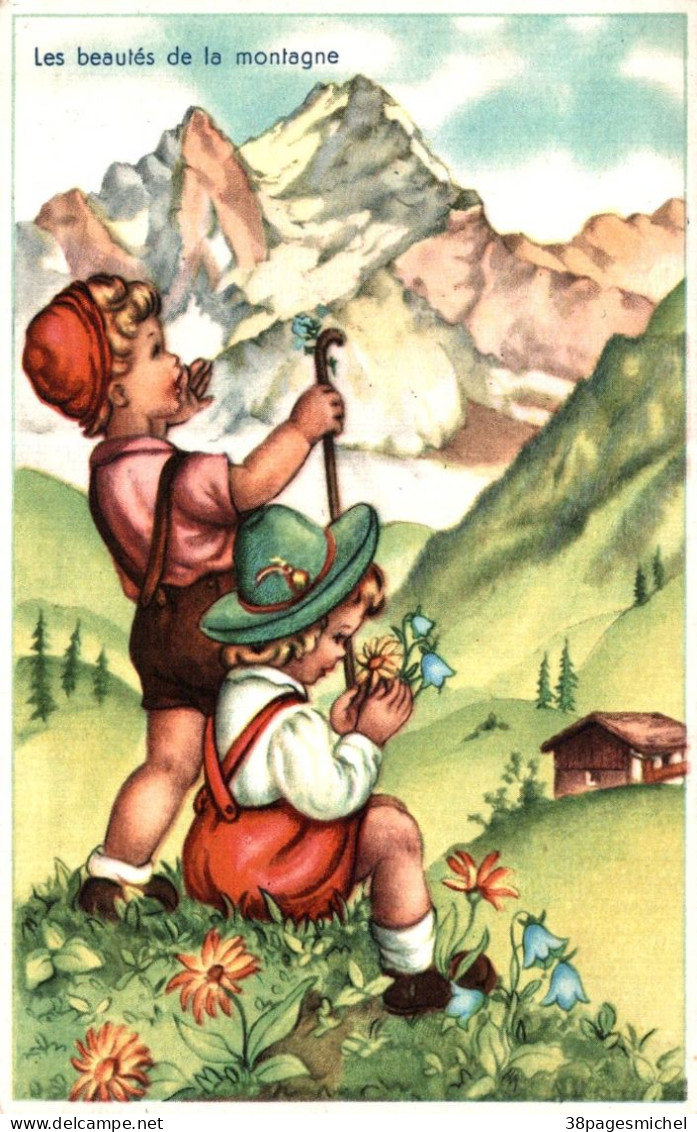 K2803 - Illustrateur - Enfants - Les Beautés De La Montagne - Non Classés