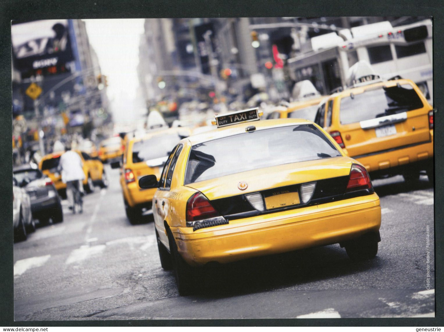 CPM Maximum Publicitaire Non Postable "Salon Du Tourisme Colmar" Taxi New-yorkais - New-York Yellow Cab - Taxis & Fiacres