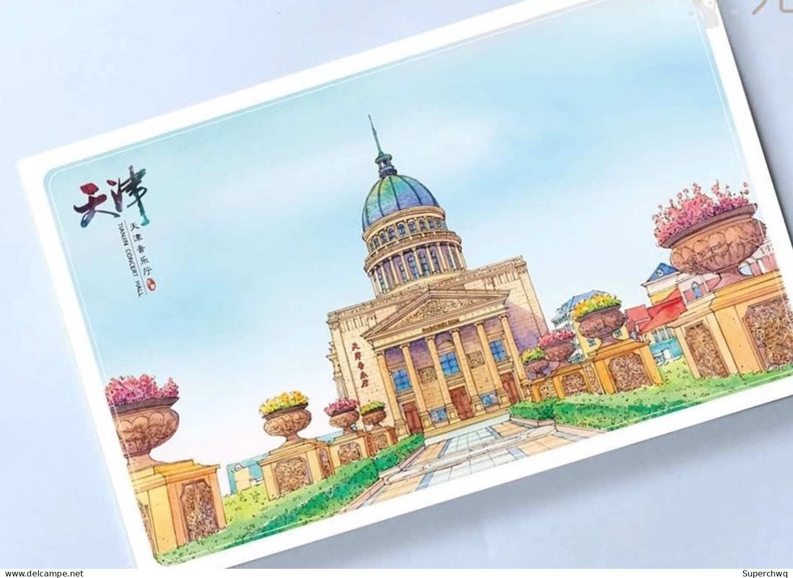 China Postcard Tianjin Hand Drawn Postcard，12 Pcs - Chine