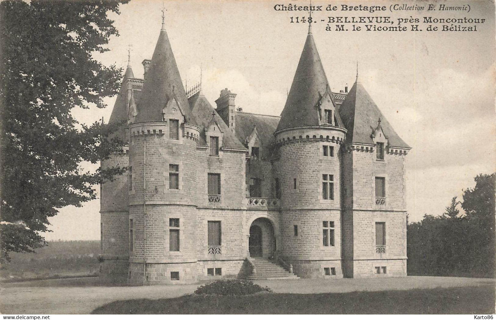 Moncontour * Environs * Le Château Bellevue , à M Le Vicomte H De Bélizal - Moncontour
