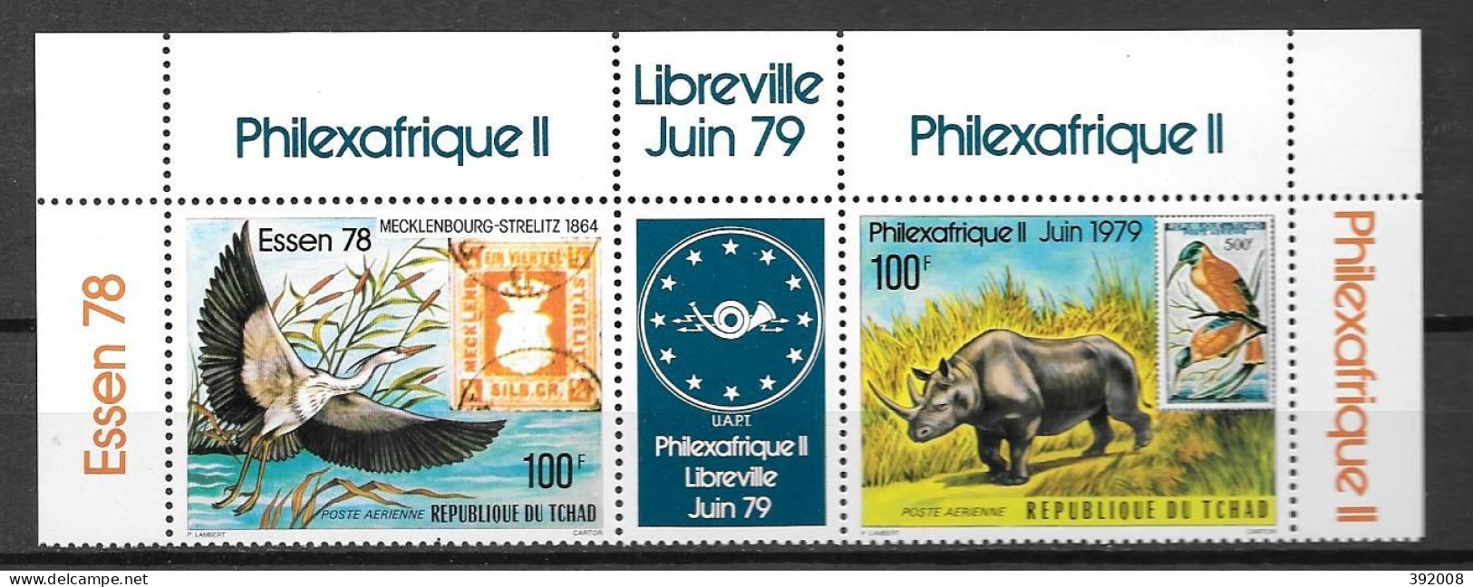 PA - 1978 - N° 223A **MNH - Philexafrique Libreville - Tchad (1960-...)
