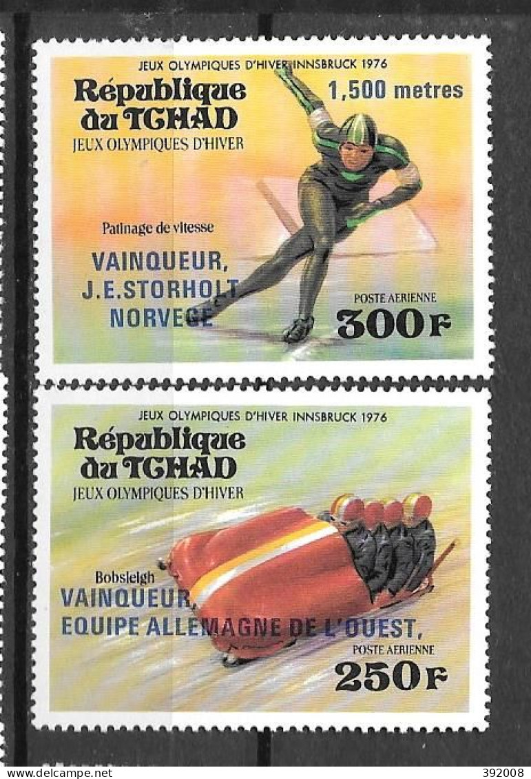 PA - 1976 - N° 169 à 170 **MNH - Jeux Olympiques Innsbruck - Tchad (1960-...)