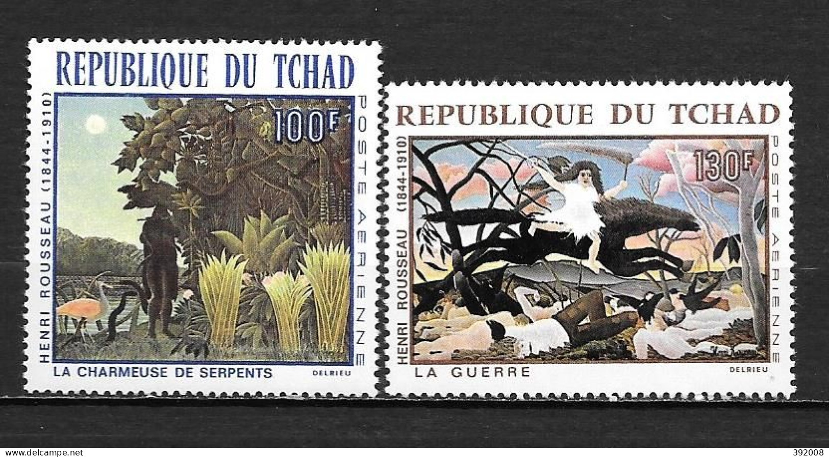 PA - 1968 - N° 47 à 48**MNH - Tableau De Rousseau - Tchad (1960-...)