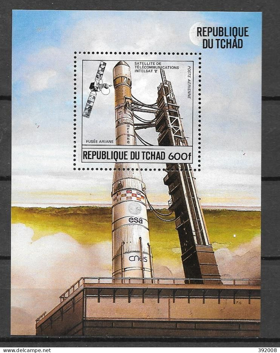 BF - 1984 - N° 46 **MNH - Fusée Ariane - Tchad (1960-...)
