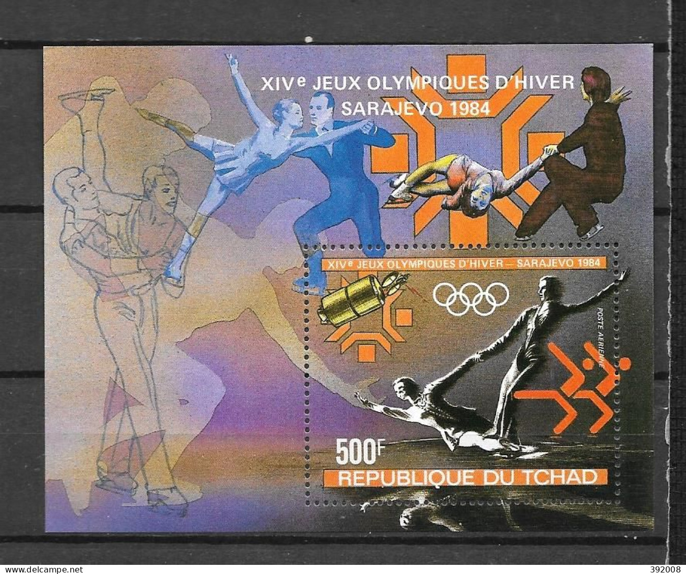 BF - 1983 - N° 38 **MNH - Jeux Olympiques De Srajevo - Chad (1960-...)