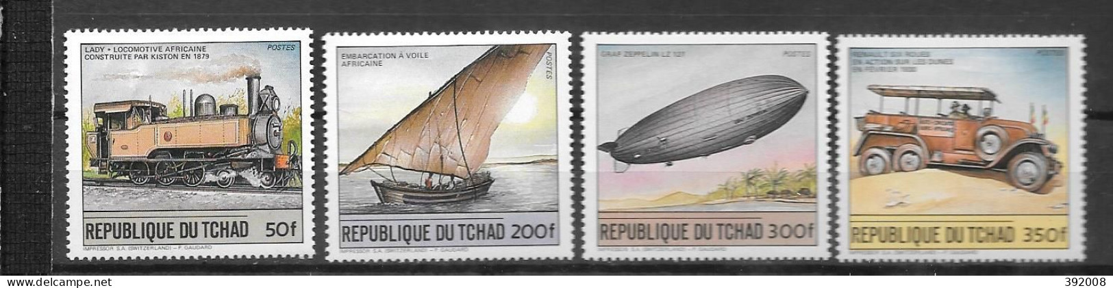 1984 - N° 450 à 453**MNH - Transport - Chad (1960-...)