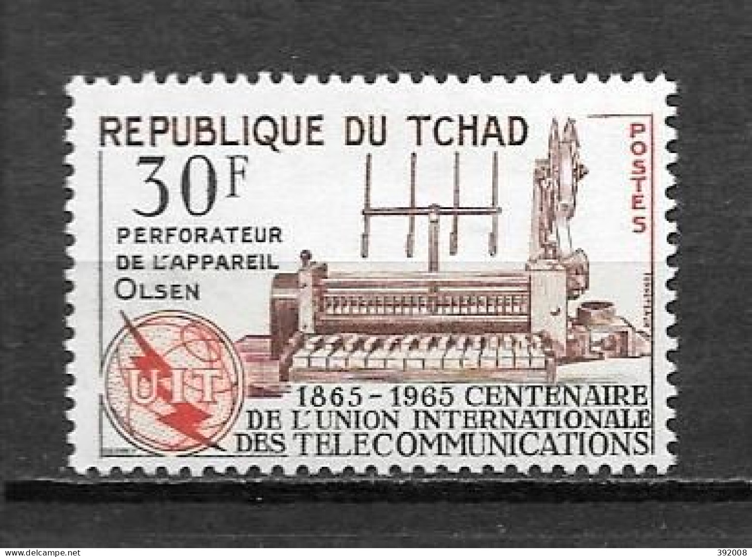 1965 - N° 110**MNH - 100 Ans U.I.T. - Tchad (1960-...)