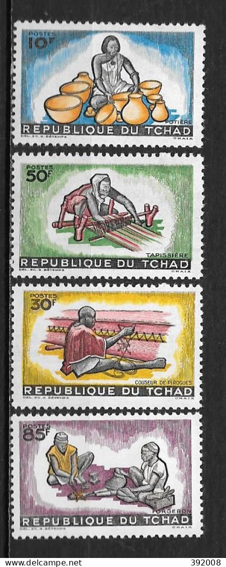 1964 - N° 94 à 97 *MH - Artisanat - Ciad (1960-...)