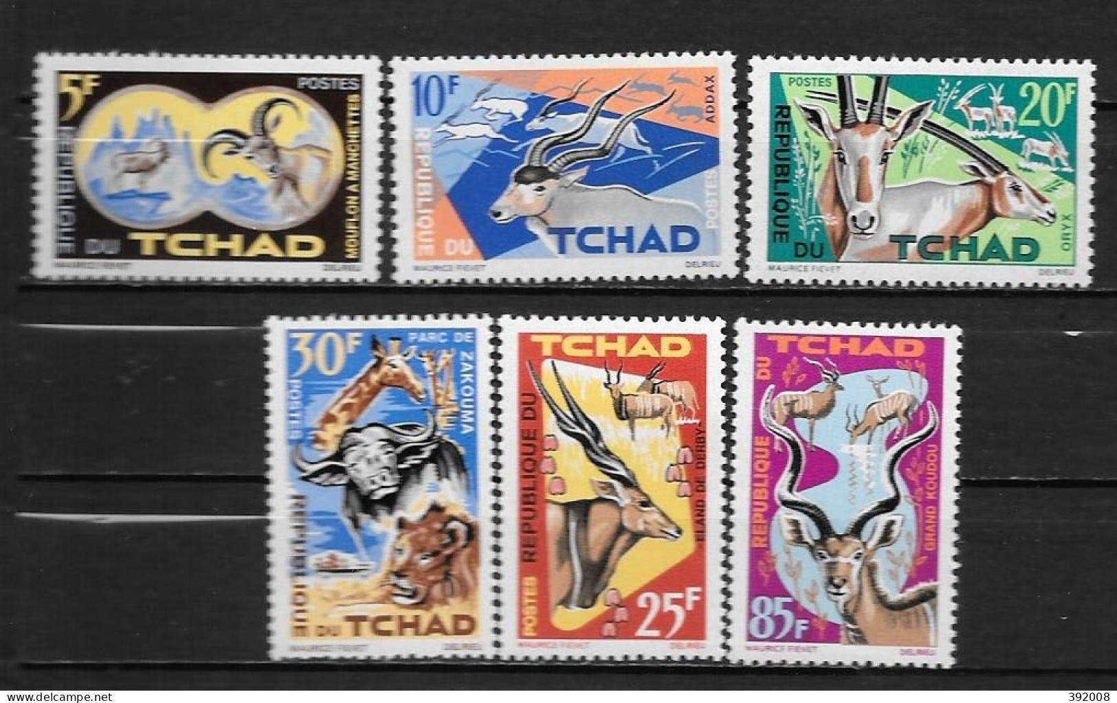 1965 - N° 104 à 109 **MNH - Protection De La Faune - Ciad (1960-...)