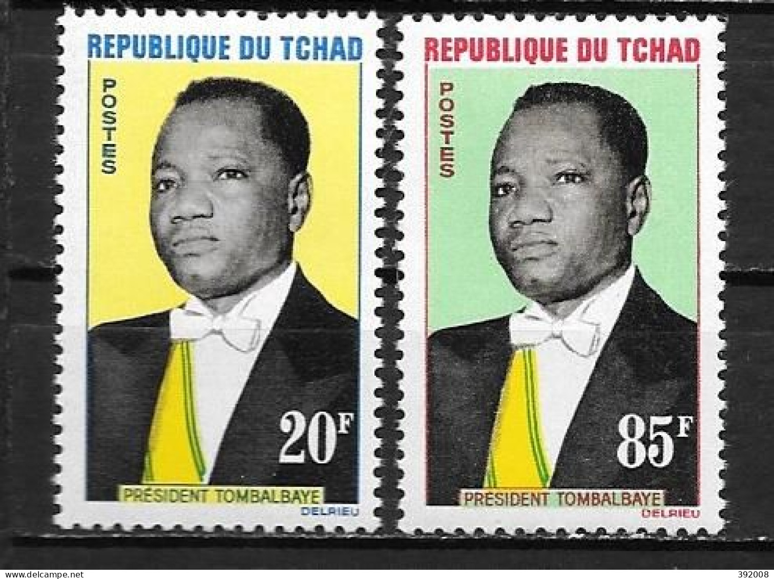 1963 - N° 84 à 85 **MNH - Président François Tombalbaye - Tchad (1960-...)
