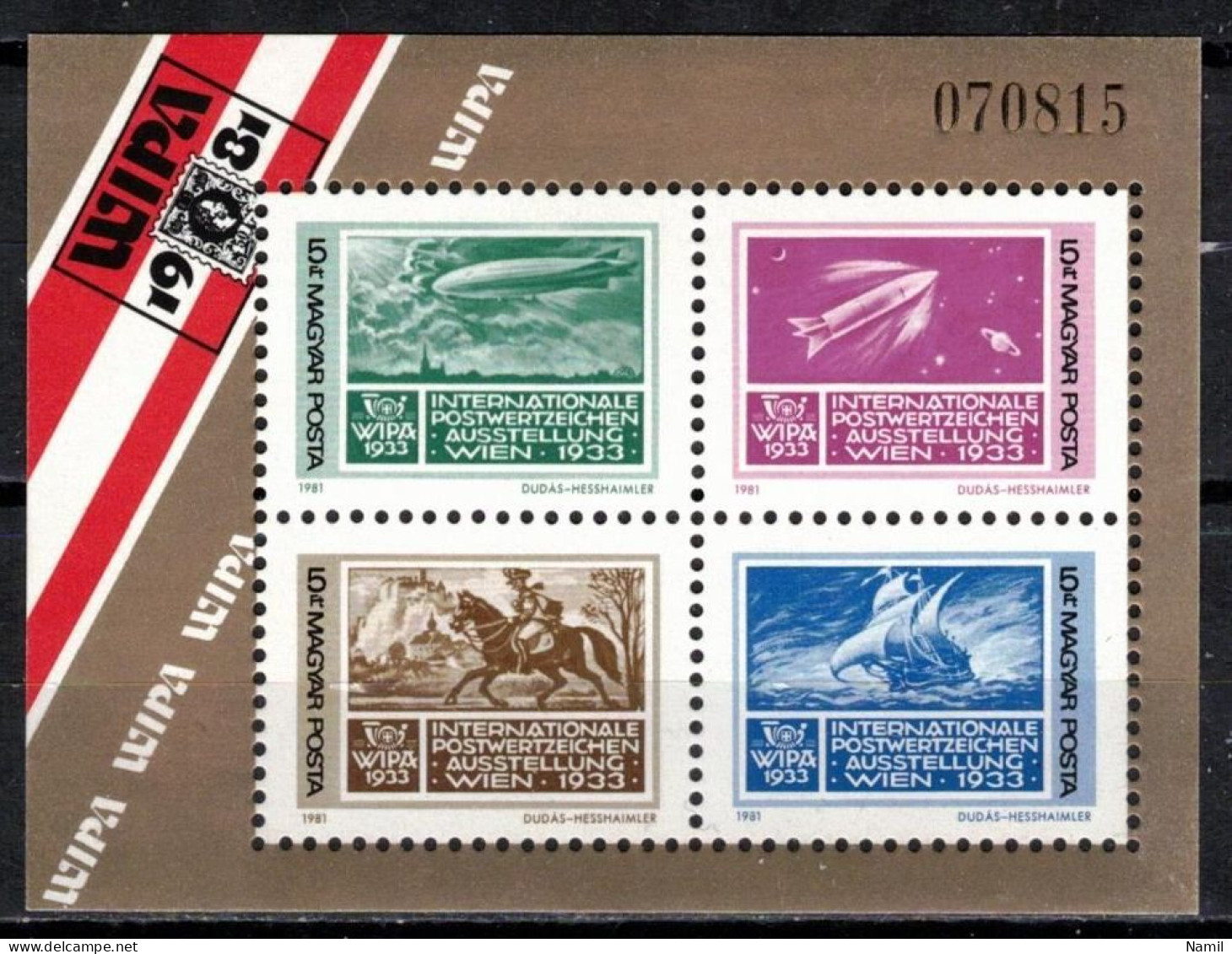 ** Hongrie 1981 Mi 3496-9 - Bl.150 (Yv BF 154), (MNH)** - Unused Stamps