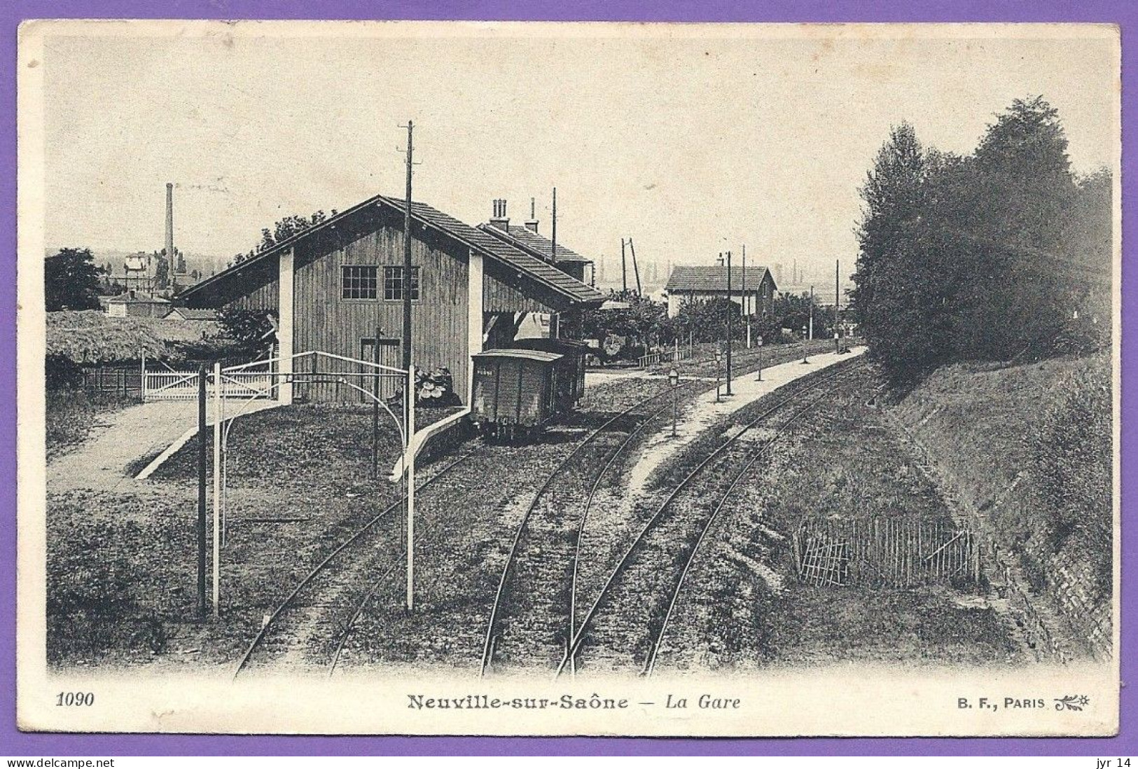 NEUVILLE-sur-SAONE  La Gare  B F Paris Ed (shdh) - Neuville Sur Saone