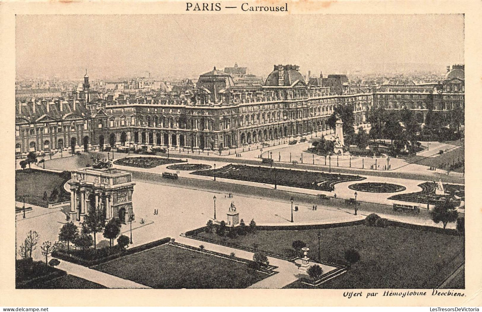 FRANCE - Paris - Carrousel - Vue D'ensemble - Animé - Statue - Vue De La Ville - Carte Postale Ancienne - Other Monuments