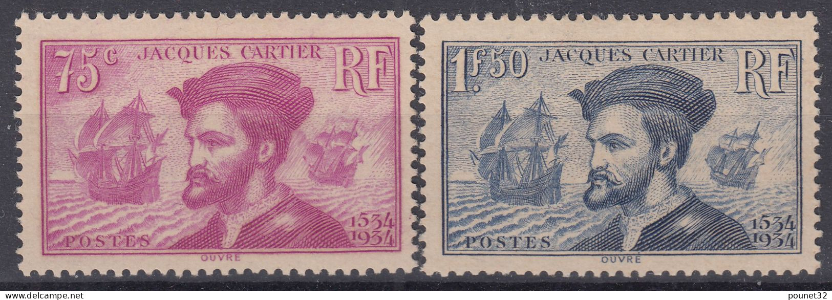 TIMBRE FRANCE PAIRE JEAN JAURES N° 318/319 NEUVE * GOMME LEGERE TRACE DE CHARNIERE - Ungebraucht