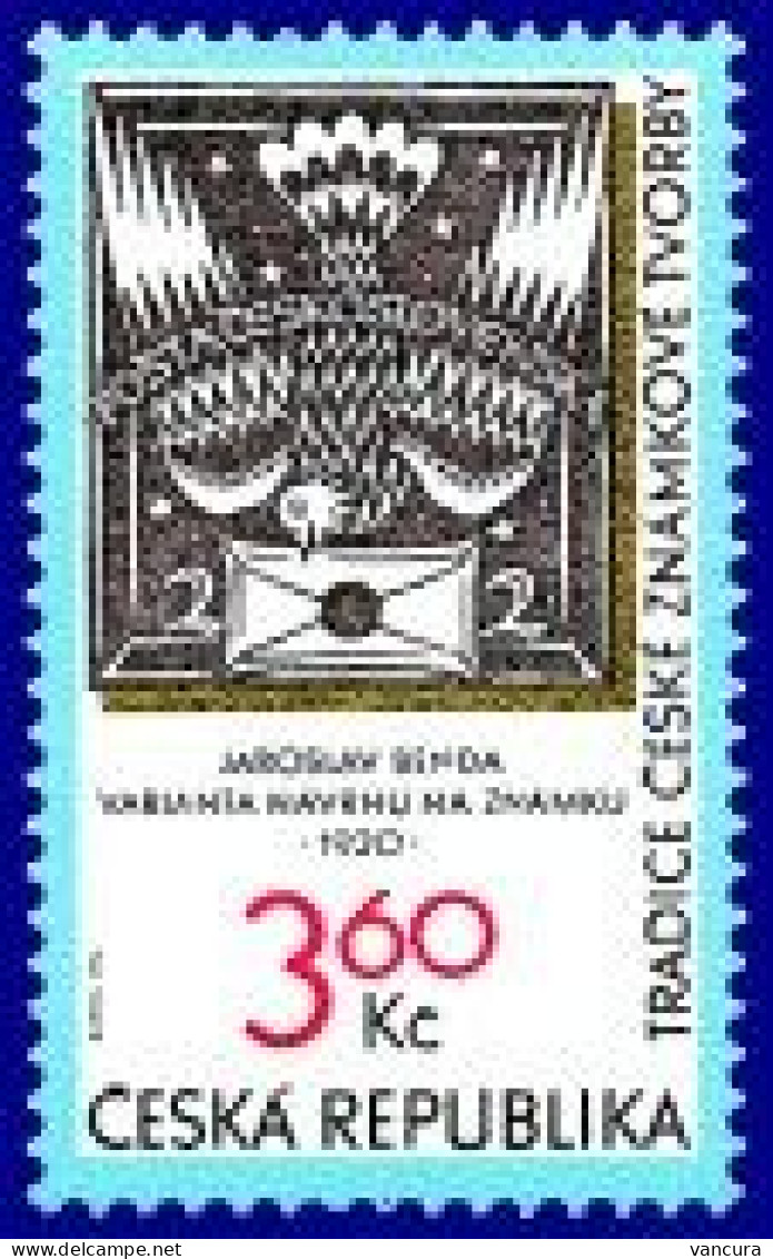 ** 101 Czech Republic Traditions Of The Czech Stamp Design 1996 Jaroslav Benda - Timbres Sur Timbres