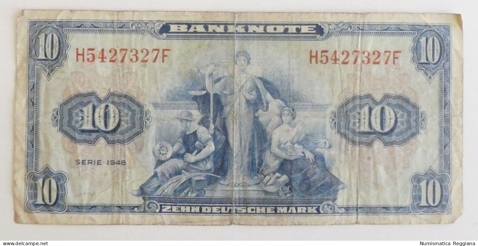 Germania - 10 Marchi Zehn Deutsche Mark Serie 1948 - Otros & Sin Clasificación