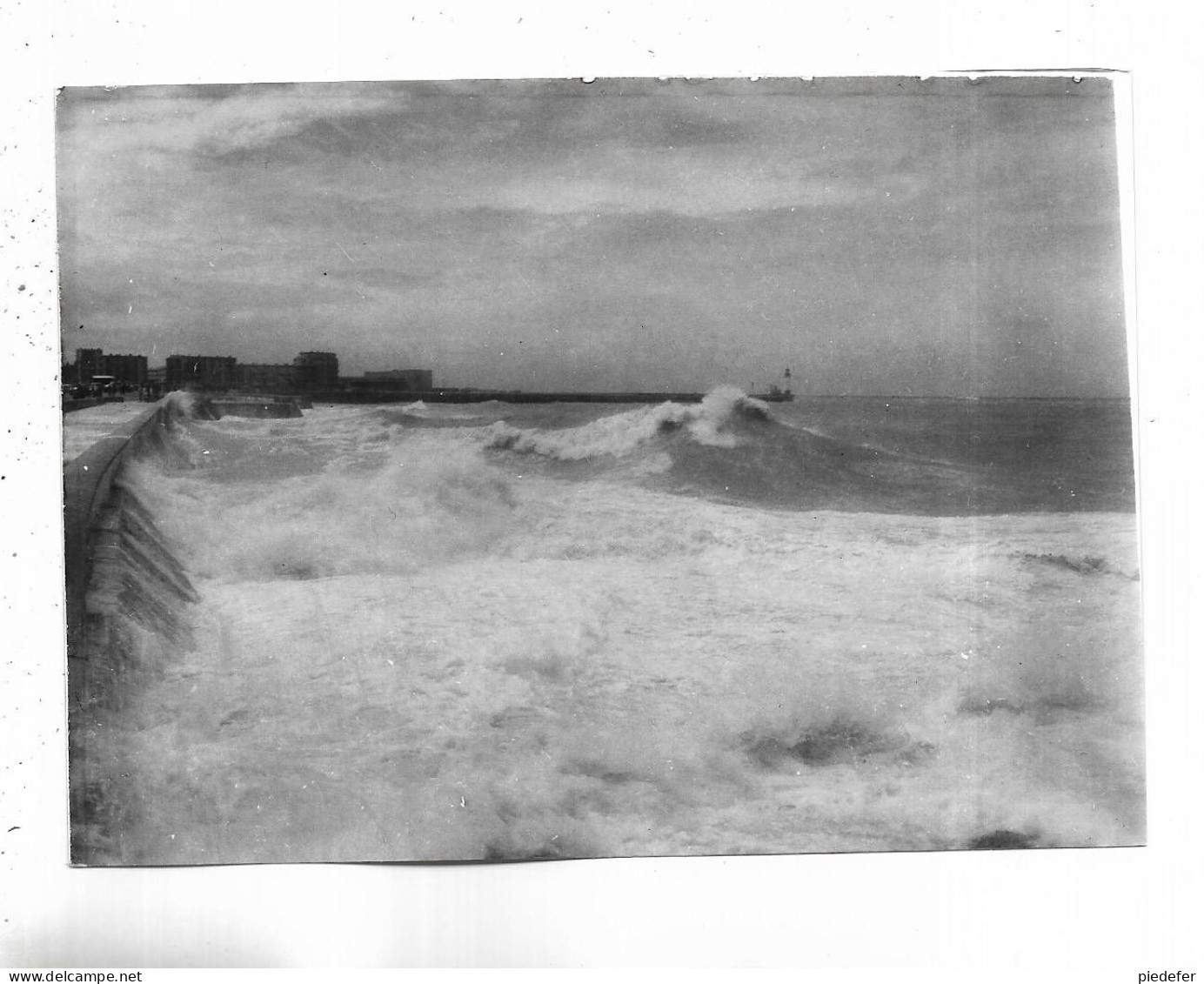 76 - RARE Photo De LE TREPORT - MERS-les-BAINS ( S.-M. ) " Mer Démontée" Cliché Dussol Pour L' édition Par  Lapie - Le Treport