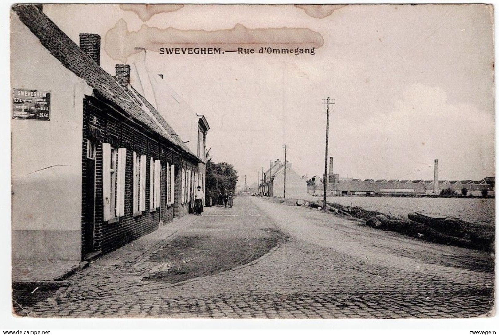 SWEVEGHEM - Rue D' Ommegang. (Feldpost) - Zwevegem