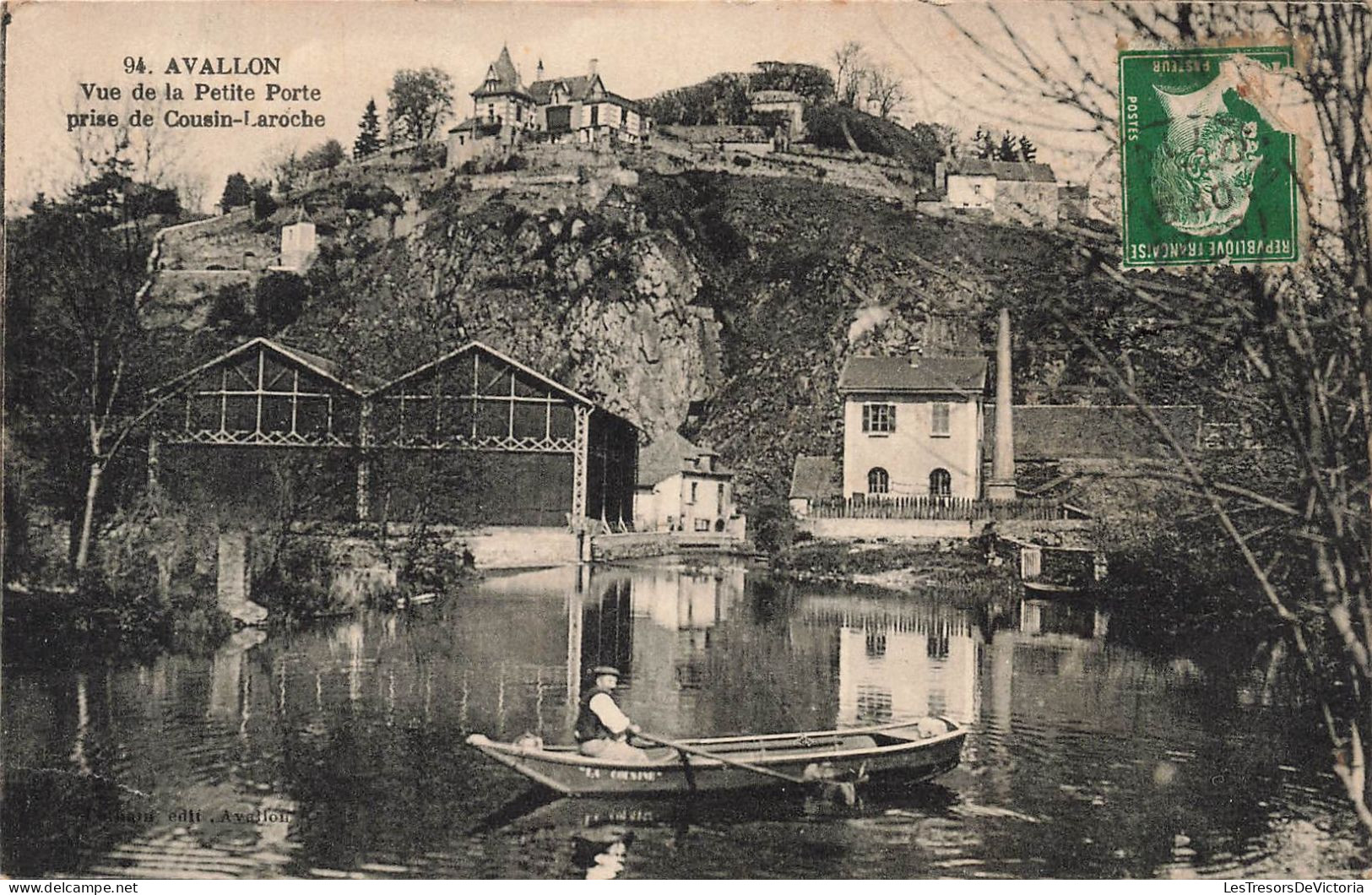 FRANCE - Avallon - Vue De La Petite Forte - Prise De Cousin Laroche - Bateau - Lac - Carte Postale Ancienne - Avallon
