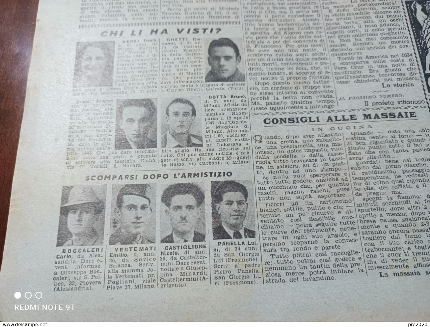 DOMENICA DEL CORRIERE 1947 GALEATA PIOVERA CASTELTERMINI SAN GIORGIO LIRI SAMPIERDARENA  MANOLETE CASTELFRANCO VENETO - Otros & Sin Clasificación