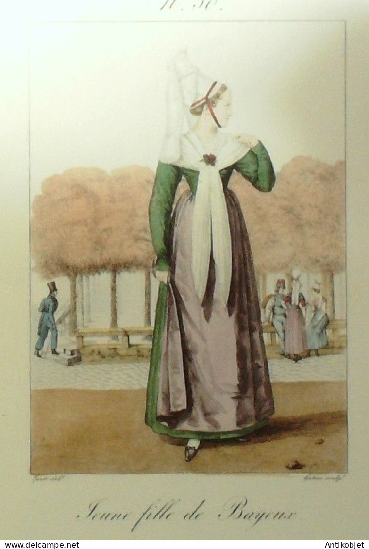 Costume Normandie Bayeux (14) Paysanne Signé G.J Gatine XIXème - Célébrités