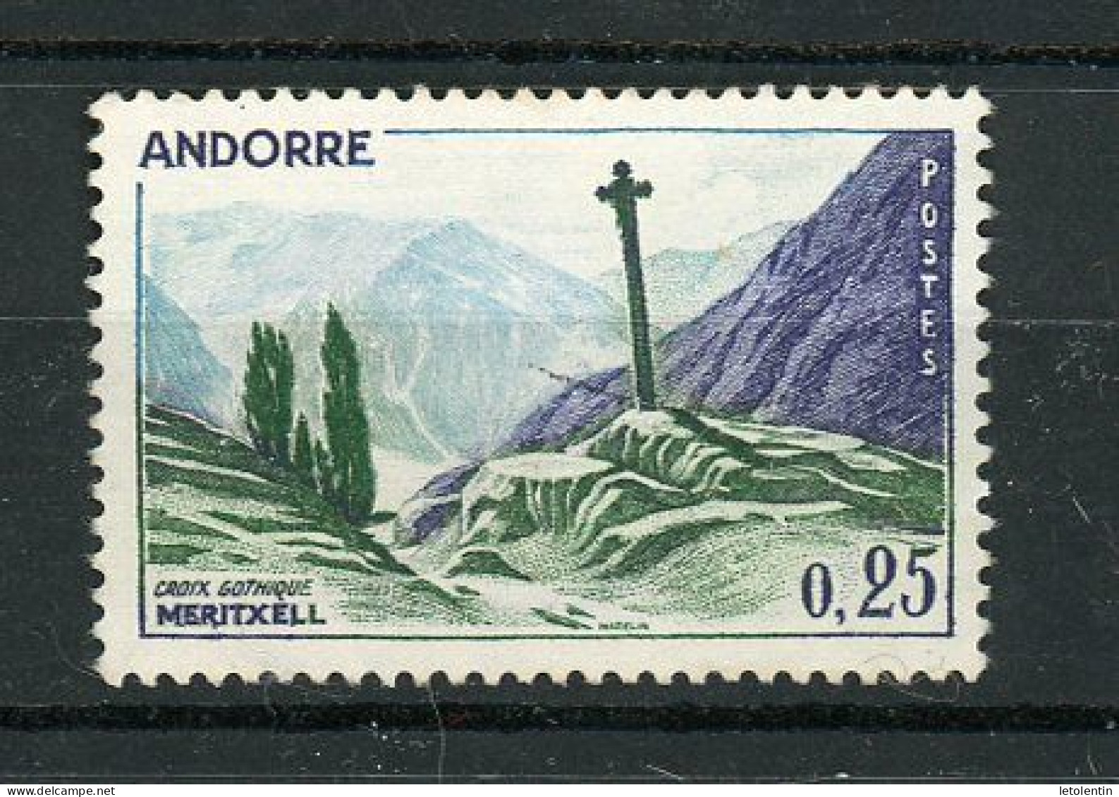 ANDORRE FR  -  PAYSAGES -  N° Yvert  158 OB - Gebraucht