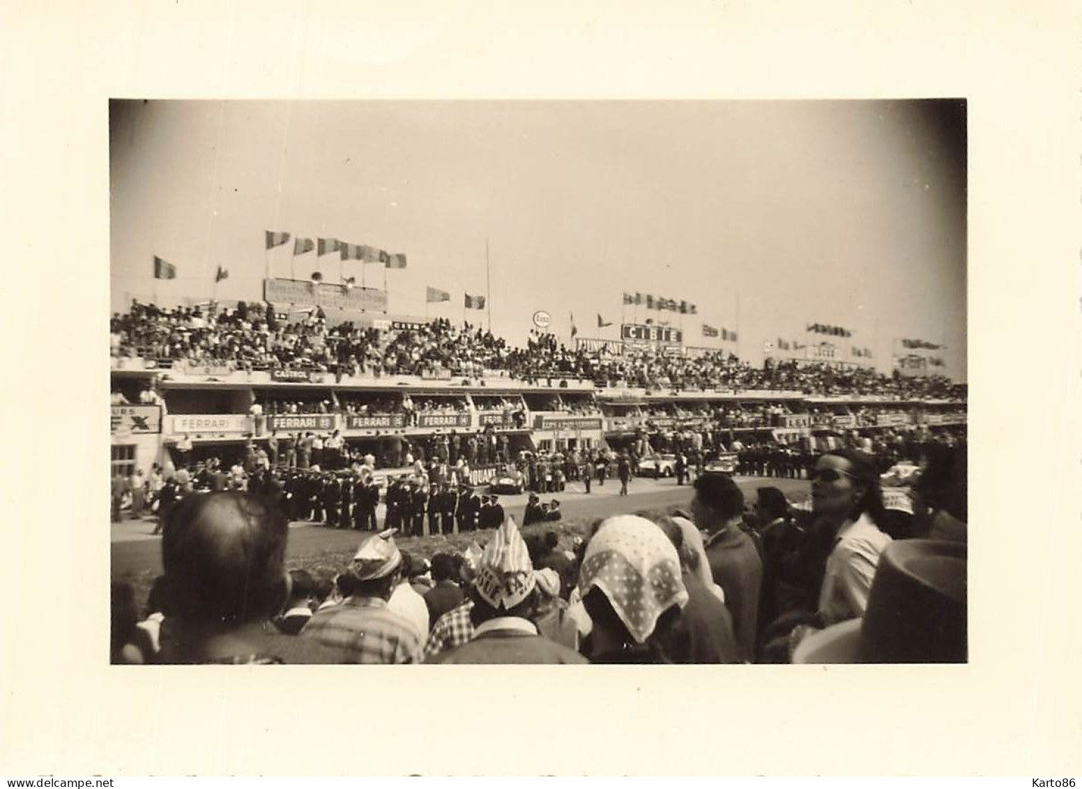 24heures Du Mans 1954 * 8 Photos Anciennes * Voiture De Course Pilotes Automobiles Circuit * Course 24H * 10.4x7.5cm - Le Mans