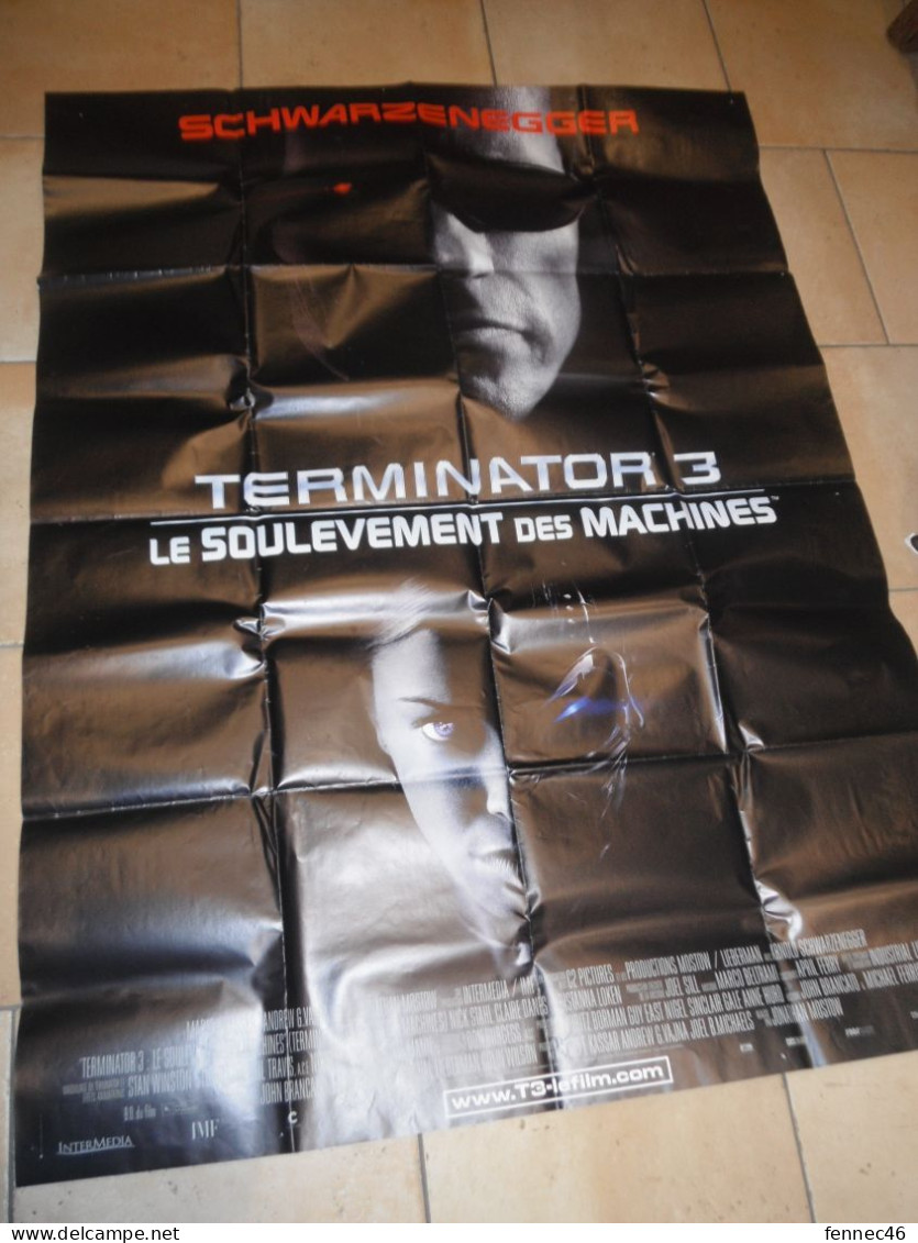 * Affiche De Film : TERMINATOR  III : Le Soulèvement Des Machine ( Env. 150 Cm X 115 Cm). - Posters