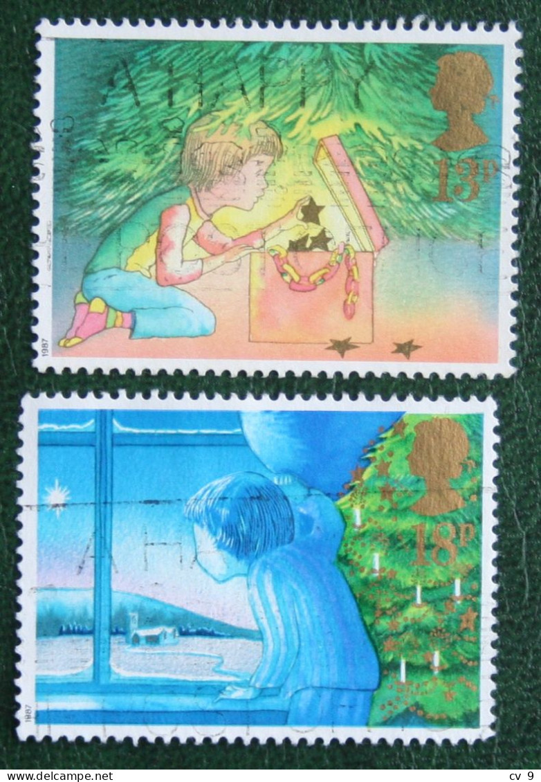 Natale Weihnachten Xmas Noel (Mi 1126-1127) 1987 Used Gebruikt Oblitere ENGLAND GRANDE-BRETAGNE GB GREAT BRITAIN - Used Stamps