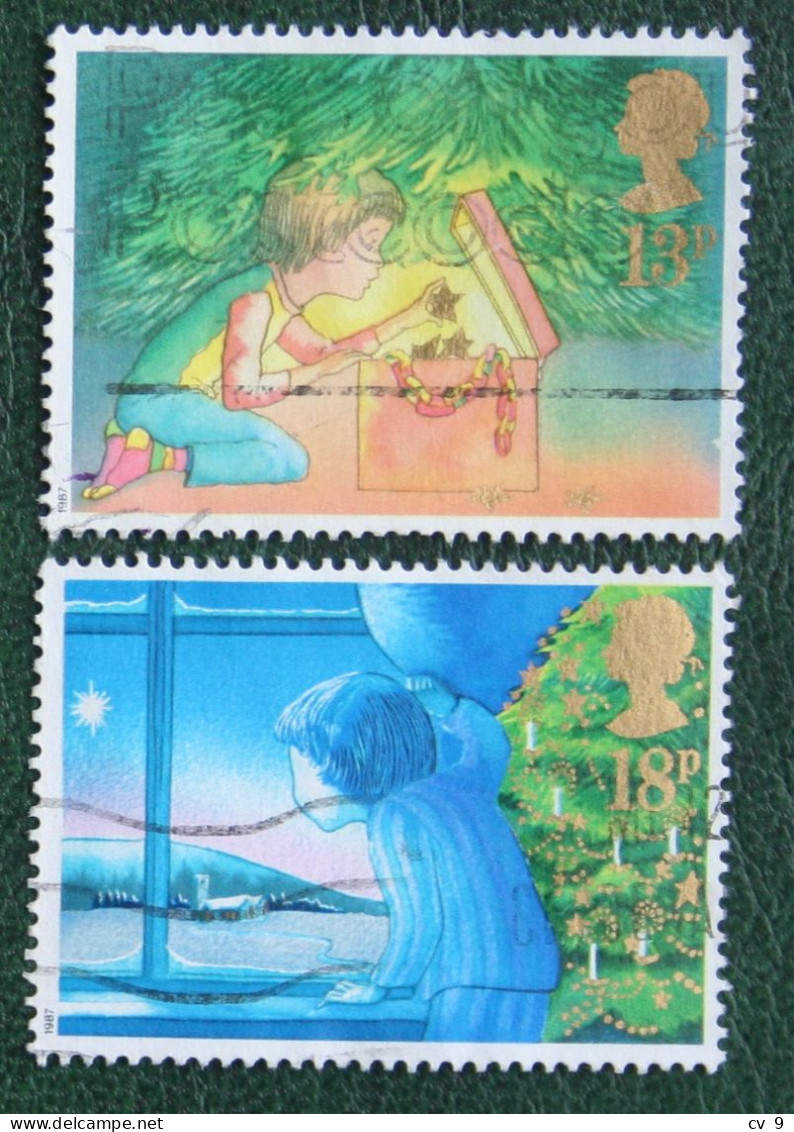 Natale Weihnachten Xmas Noel (Mi 1126-1127) 1987 Used Gebruikt Oblitere ENGLAND GRANDE-BRETAGNE GB GREAT BRITAIN - Used Stamps