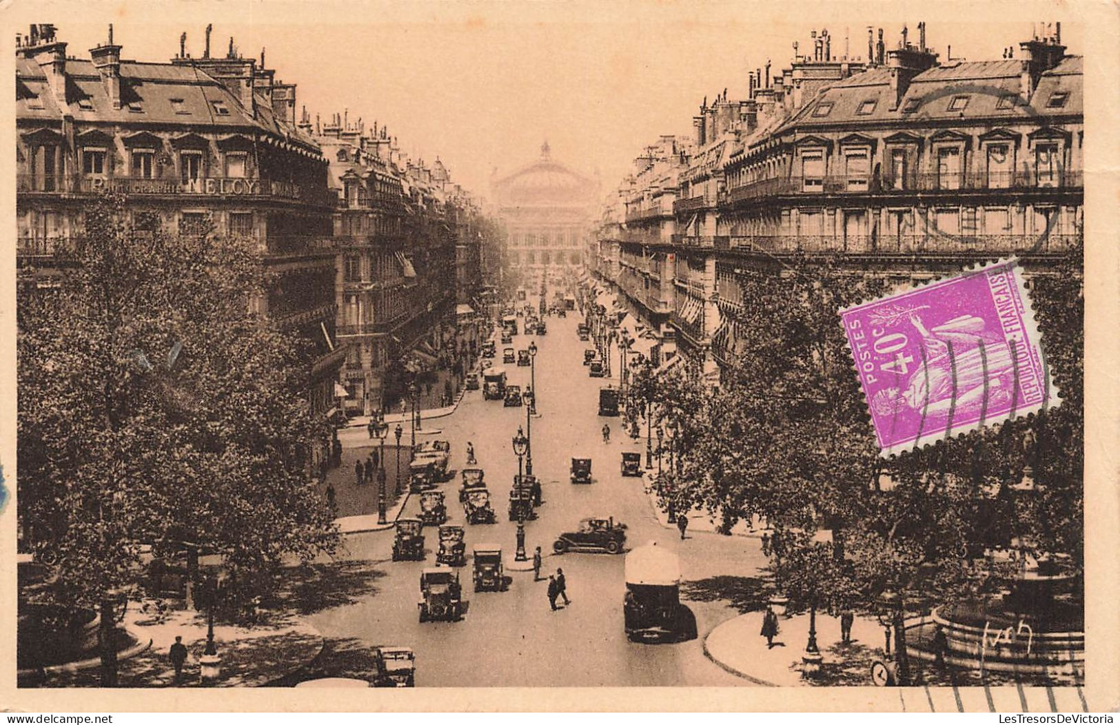 FRANCE - Paris... En Flanant - Avenue De L'opéra - The Opera Avenue - Voiture - Animé - Carte Postale Ancienne - Other Monuments