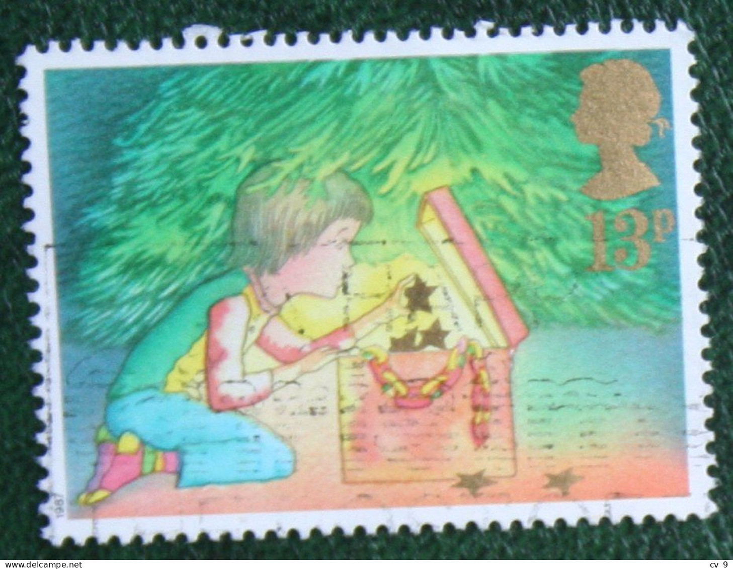 13 P Natale Weihnachten Xmas Noel (Mi 1126) 1987 Used Gebruikt Oblitere ENGLAND GRANDE-BRETAGNE GB GREAT BRITAIN - Gebruikt